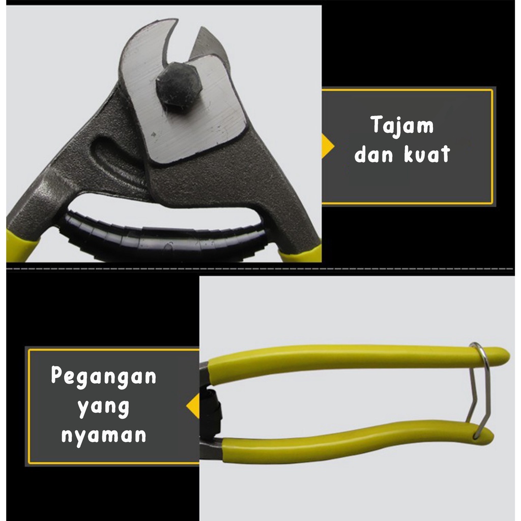 Hand Wire Cable Cutter Tang Potong Pemotong Kabel Kawat