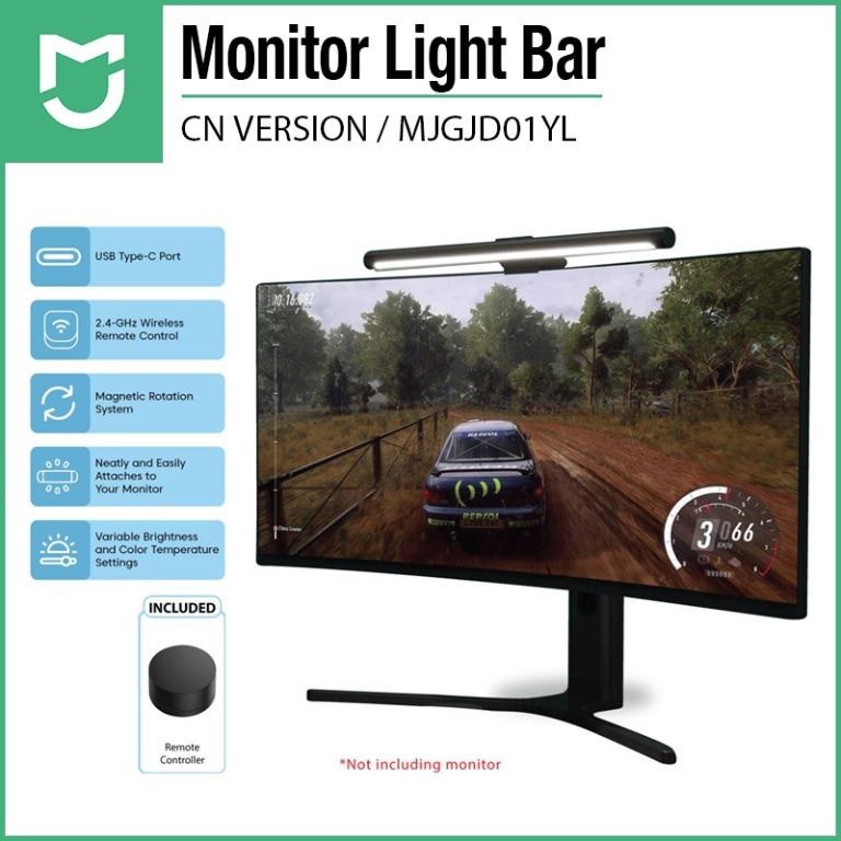 MIJIA Light Desk LED Lamp - Screen Hanging Light - MJGJD01YL - Lampu Baca Monitor PC dari MIJIA