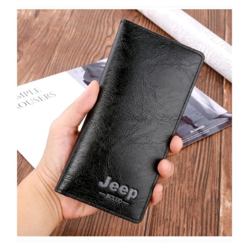 DOMPET LIPAT PANJANG PRIA JEEP SULTAN DOMPET IMPORT DOMPET KULIT FASHION LONG WALLET