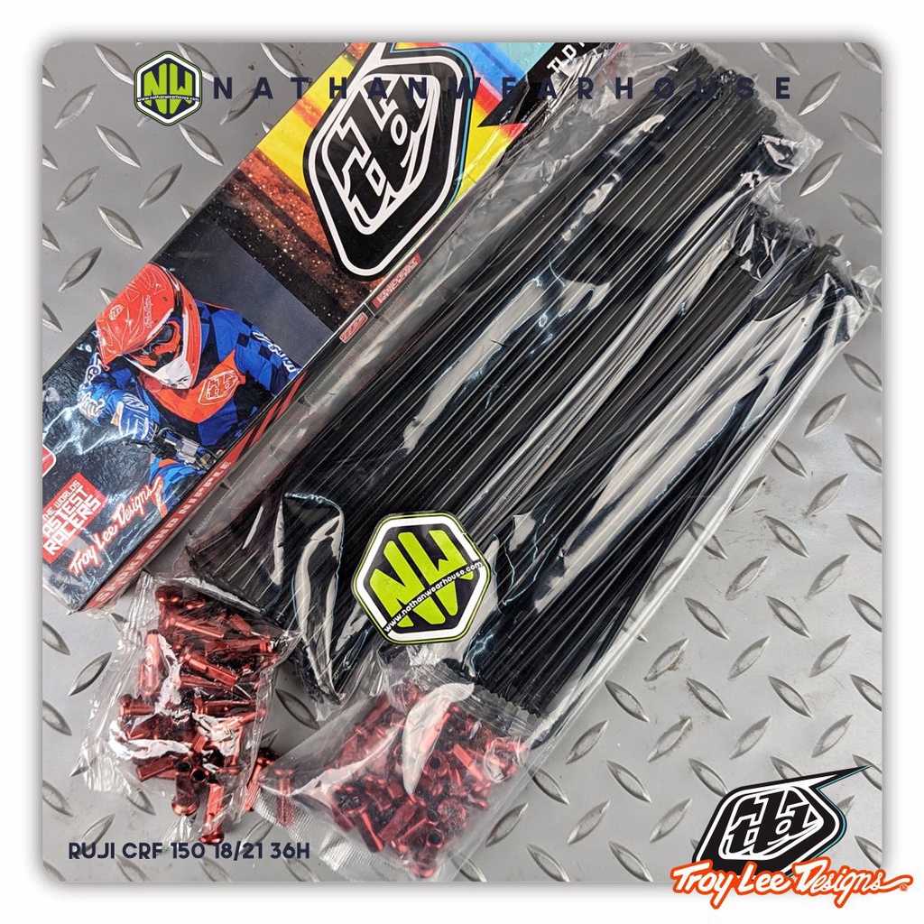 Jari Jari Ruji Spoke Nipple CRF 150 36H 18 21 Black Blue Gold Red TLD