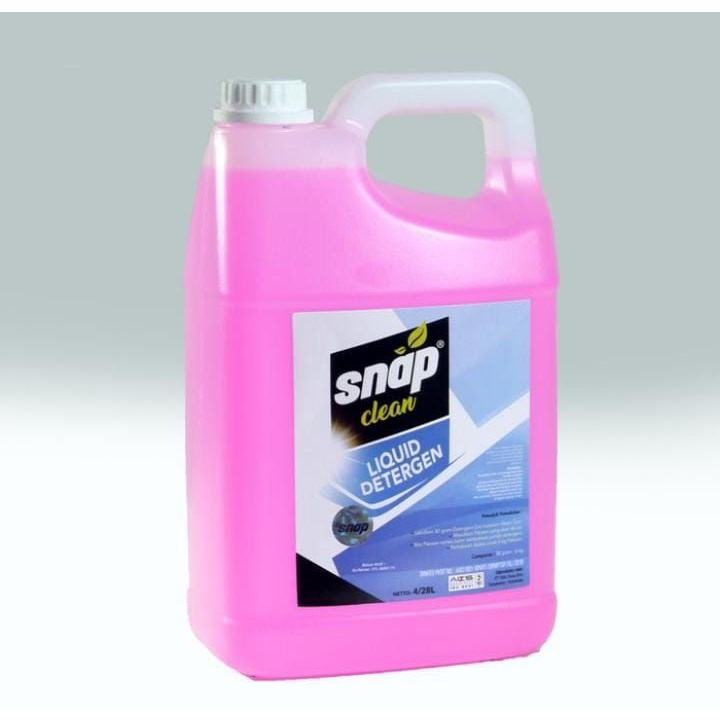 KUP - COD MURAH SNAP CLEAN - LIQUID DETERGEN - SABUN CUCI PAKAIAN (4L)