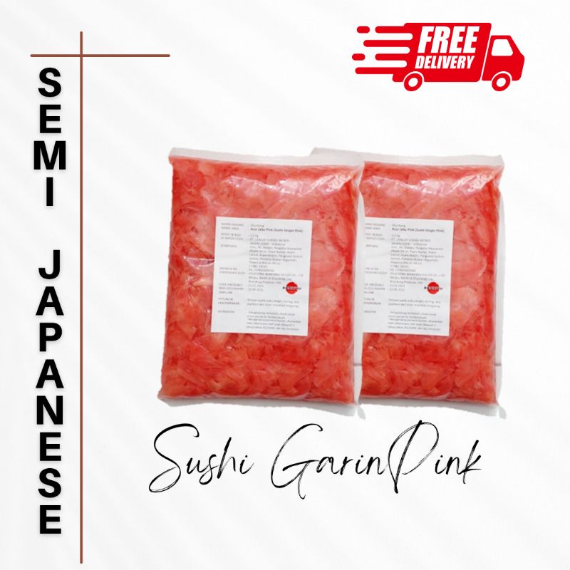 

Jahe Sushi Pink 1 kg | Gari pink acar jahe pink sushi 1 kg