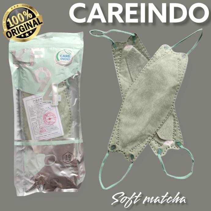 MATCHA CAREINDO KF94 MASKER KF94 CAREINDO KOREA KF94 4PLY t-bellamaskid dijamin