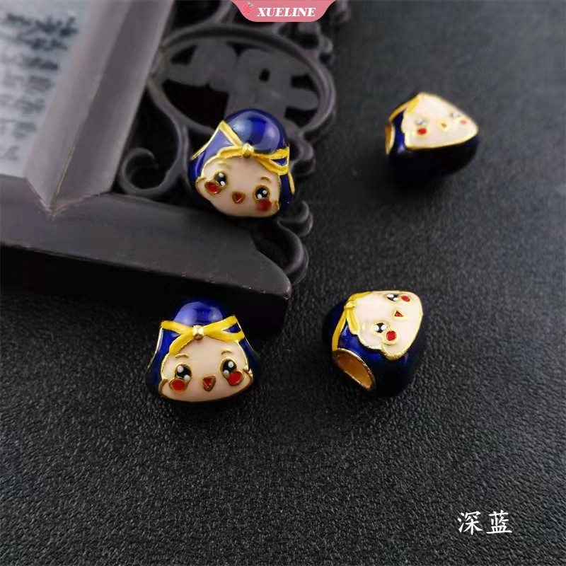 Festival Perahu Naga Kecil zongzi Liontin Tali Tangan Buatan Tangan Hijau smiley face seven colorful rope baby braided bracelet [ZXL]