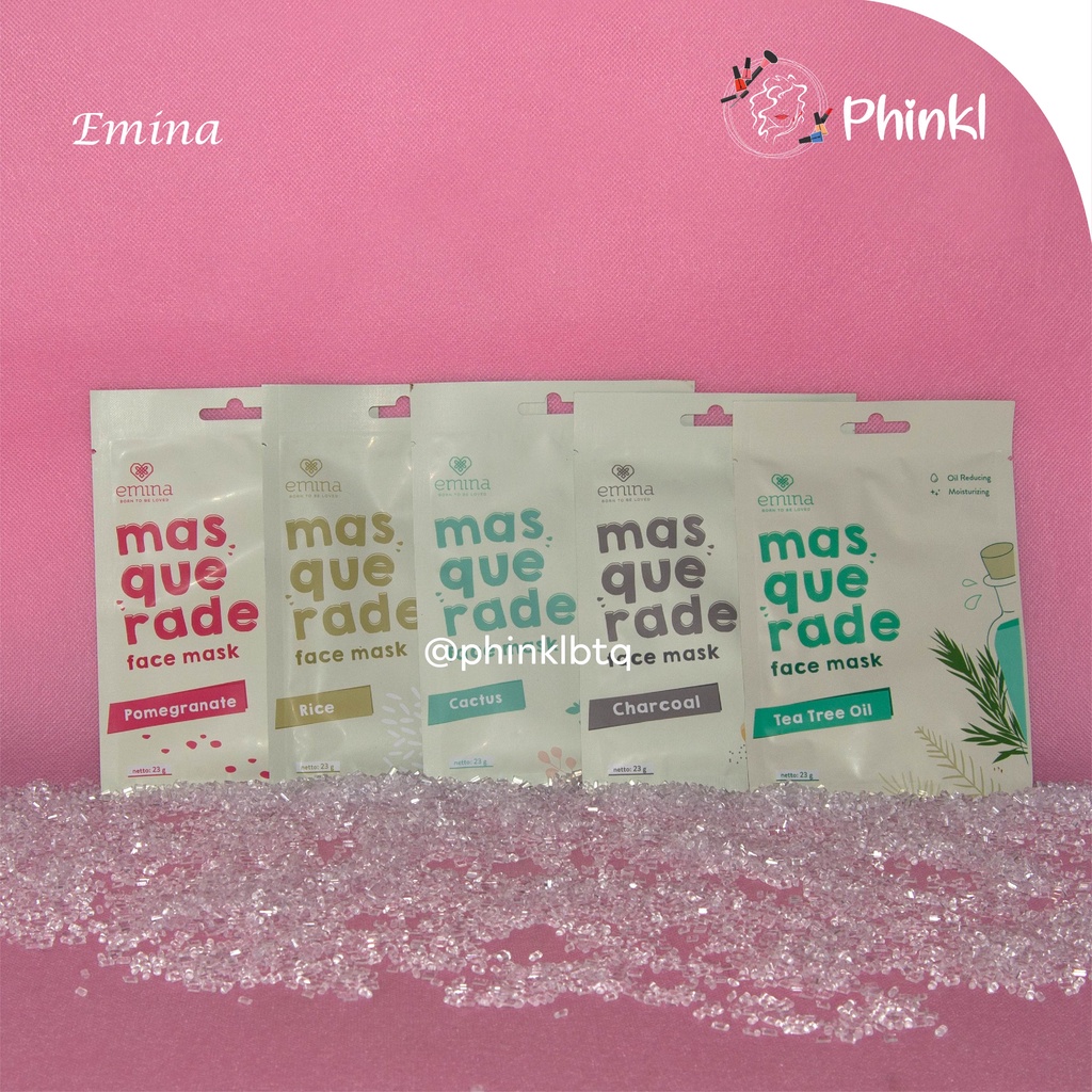 `ღ´ PHINKL `ღ´ ╰☆☆ 𝔢мιℕά ☆☆╮ Emina masquerade masker topeng tissue wajah sheet mask esence banyak