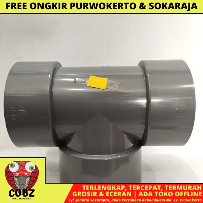 RUCIKA TEE SAMBUNGAN PIPA 4 INCH