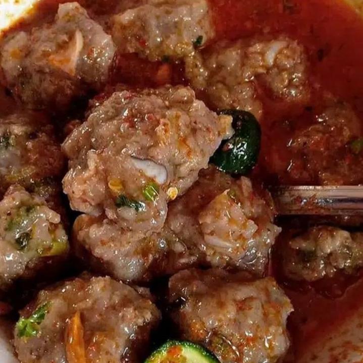 

Baso aci tulang rangu (isi 15), khas Garut