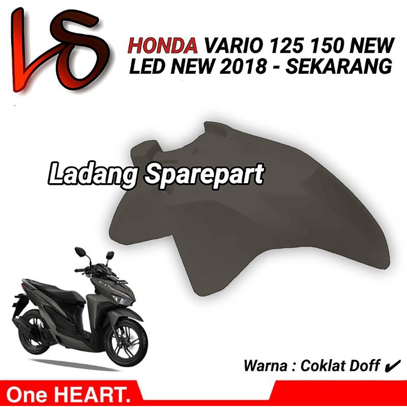 Spakbor depan Vario 150 125 Led New 2018 2019 2020 2021 Coklat Doff Matte Brown Original