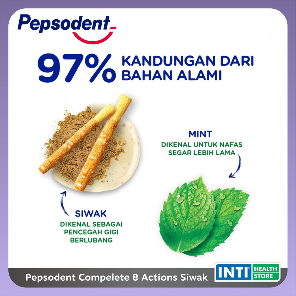 Pepsodent | Pasta Gigi Siwak Complete Action 150gr | Pasta Gigi Siwak - 150G + 25G