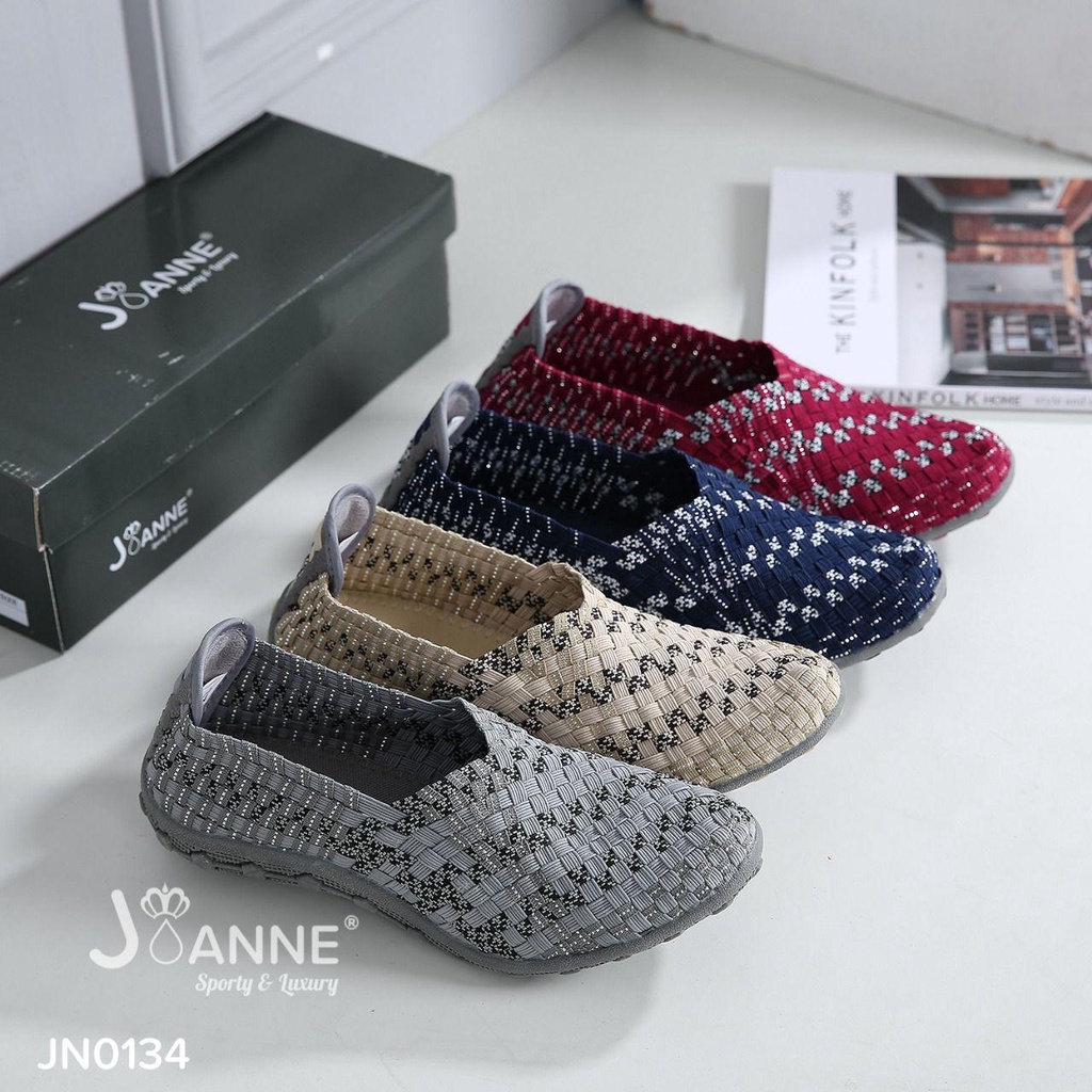 JOANNE Rajut Knit Flats Shoes #JN0134 ORIGINAL