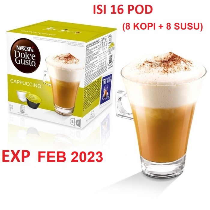 

Nescafe Dolce Gusto Cappuccino 16 Capsule Coffee Kapsul Kopi