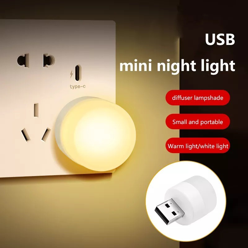 T&amp;Y Lampu Led USB Mini Portable Lampu Kecil Lampu Tidur Lampu Travel Mini Light USB