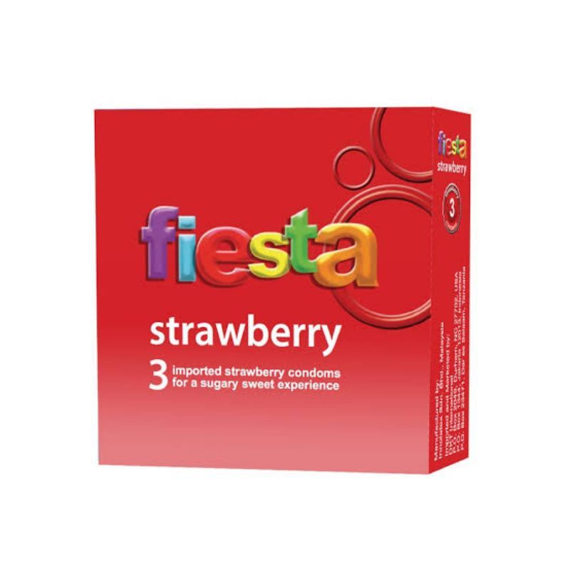Fiesta Strawberry / Kondom / Alat Kontrasepsi Pria