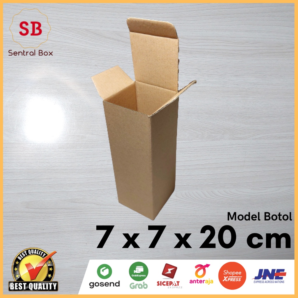 

( Min.order 5 pcs ) Kardus 7 x7 x 20 cm.......Die Cut ( pembelian di atas 10 pcs harga lebih Murah )
