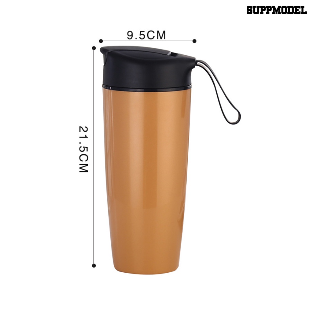 [Auto] 500ml Thermal Cup Tahan Karat Keramik Liner Stainless Steel Portable Termos Vakum Mobil Untuk Outdoor