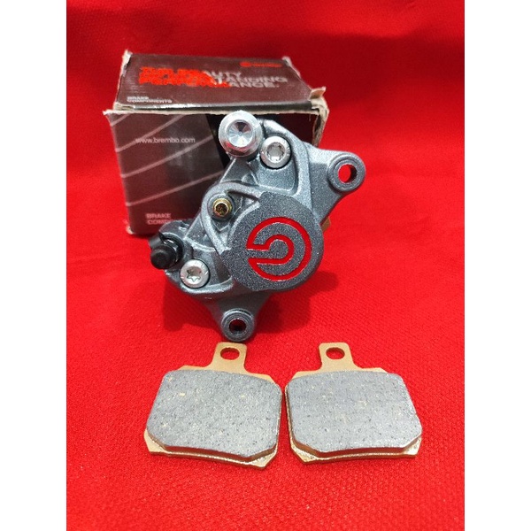 KALIPER BREMBO 2P BIG LOGO RED MADE IN THAILAND