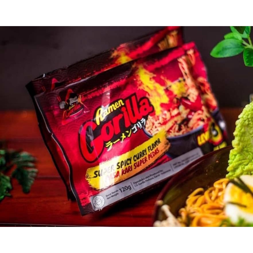 

Ramen Gorilla Kuah Level 1 dan 3 120 Gr - Gorilla Instant