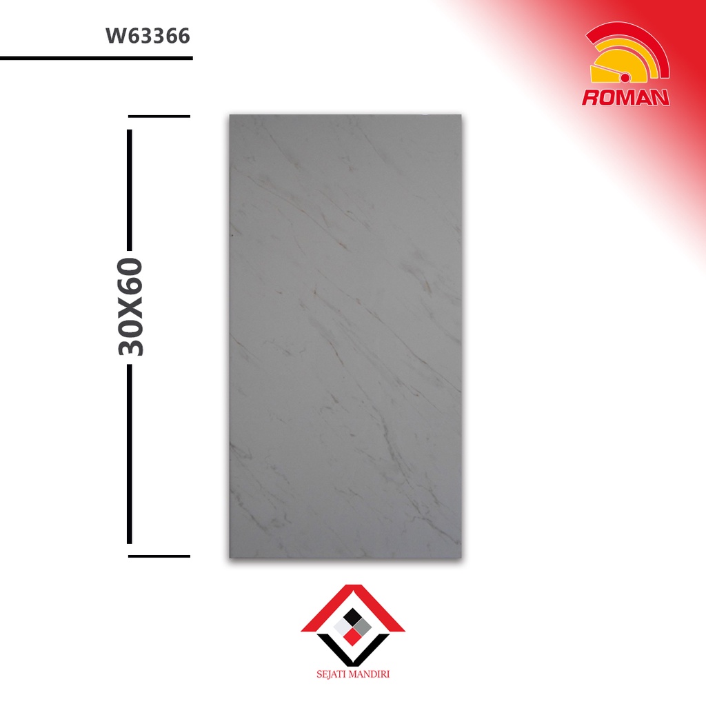 keramik 30x60 - motif marmer - roman w63366n