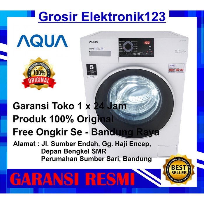 Mesin Cuci Front Loading Aqua Japan 7KG- 700829qd