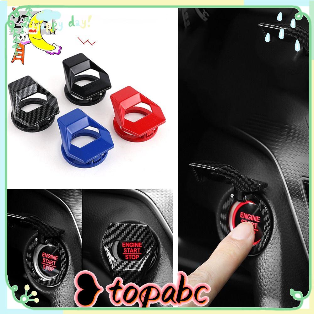 Top 2pcs Kancing Mesin Mobil Button Kancing Start Stop Dekorasi Mobil Interior Mobil