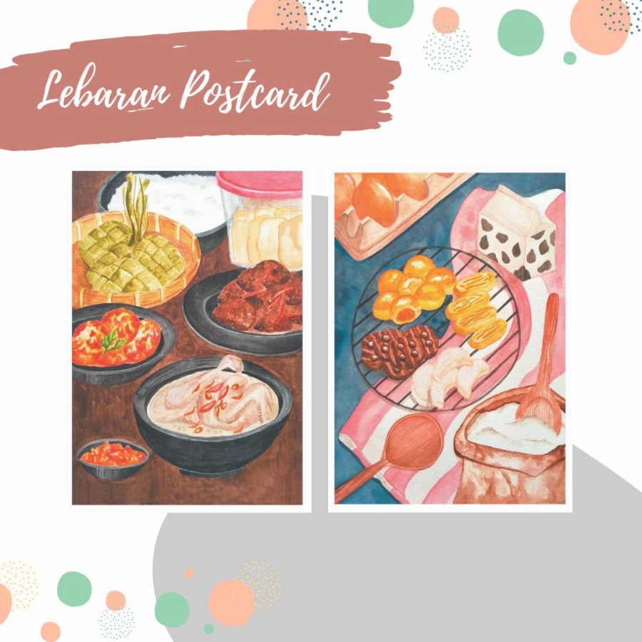 

ANG CREATIVE Post Card / Kartu Pos / Greeting Card Lebaran Idul Fitri