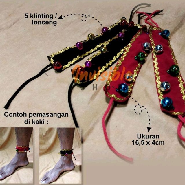 Gelang Klinting  Krincing kaki  Jaranan Reog Ganong kuda Lumping