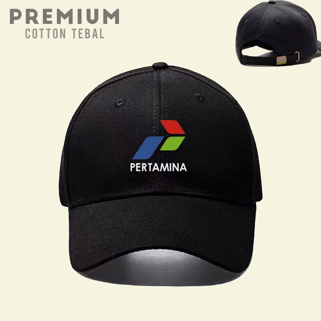 Topi Pertamina Logo premium pertashop pertamini