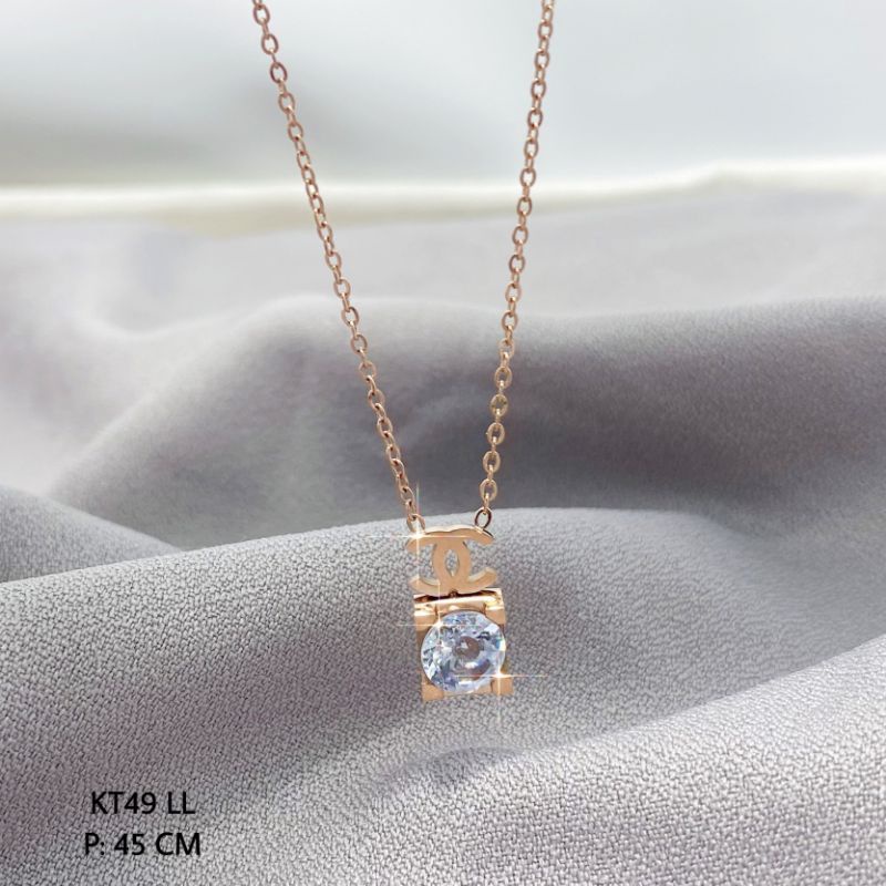 Kalung Titanium Wanita Permata Dewasa KT09-15-22 LL