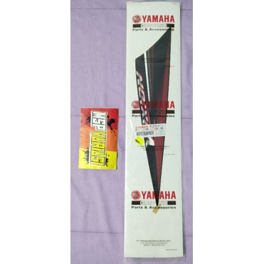 Striping List Stiker Yamaha Vixion Old 2008 Merah Hitam Original Ori asli Yamaha Genuine Part