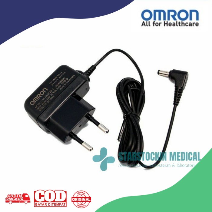 OMRON AC Adaptor Tensimeter Nebulizer Original