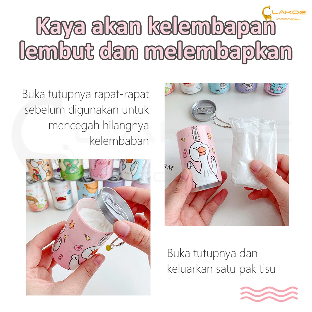 Tisu basah kaleng mini tissue basah isi 30 Sheets