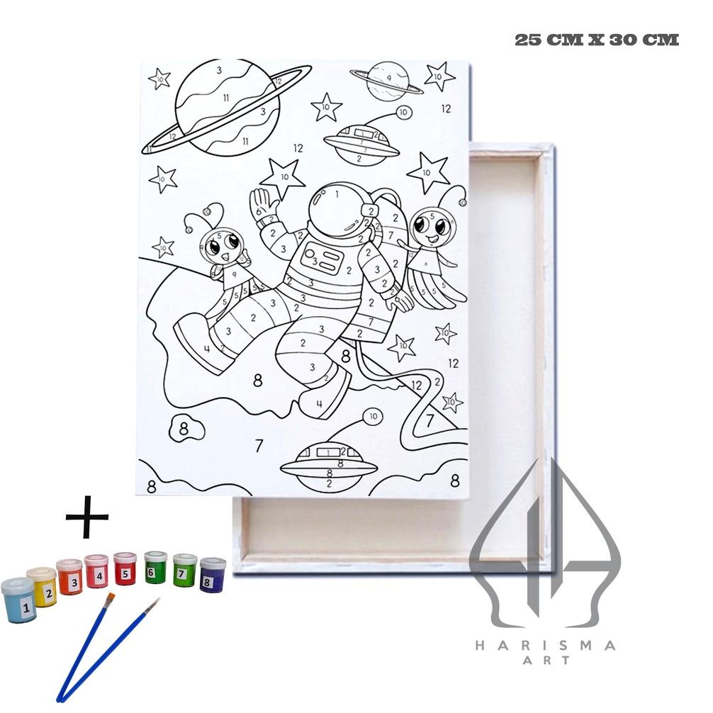 

KANVAS SKETSA 25X30 CM PAINT BY NUMBER KIT / MELUKIS DENGAN NOMOR TERLARISS...,,,,,