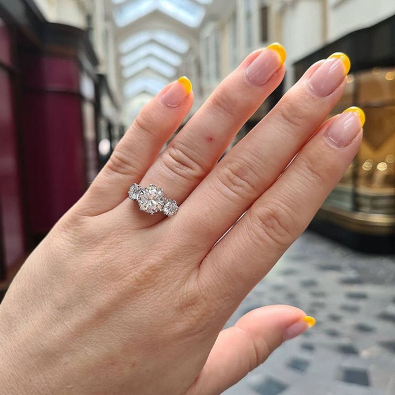 Fashion Dikontrak Desain Cincin Pernikahan Untuk Wanita Dengan Cubic Zirconia Kristal Pertunangan Rings Lover High Quality Jewelry