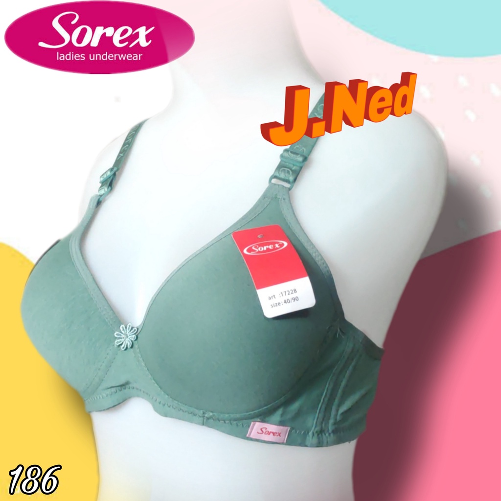 J186 BRA SOREX BUSA TANPA KAWAT BH/BRA SOREX 17228 BRA WANITA SOREX