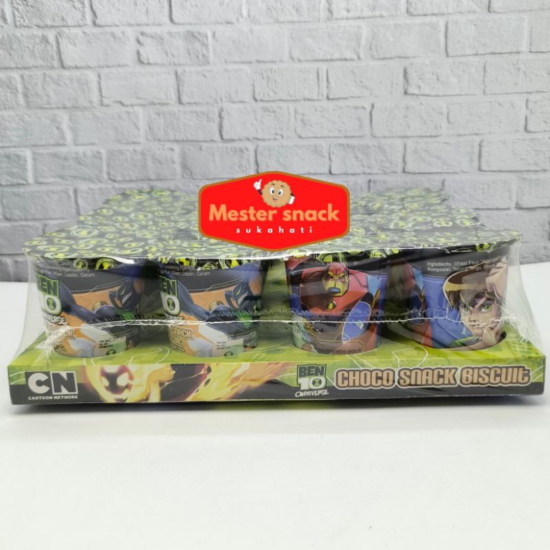 

Ben 10 Choco Snack Biscuit Tanggung (1 pack isi 12 pcs)