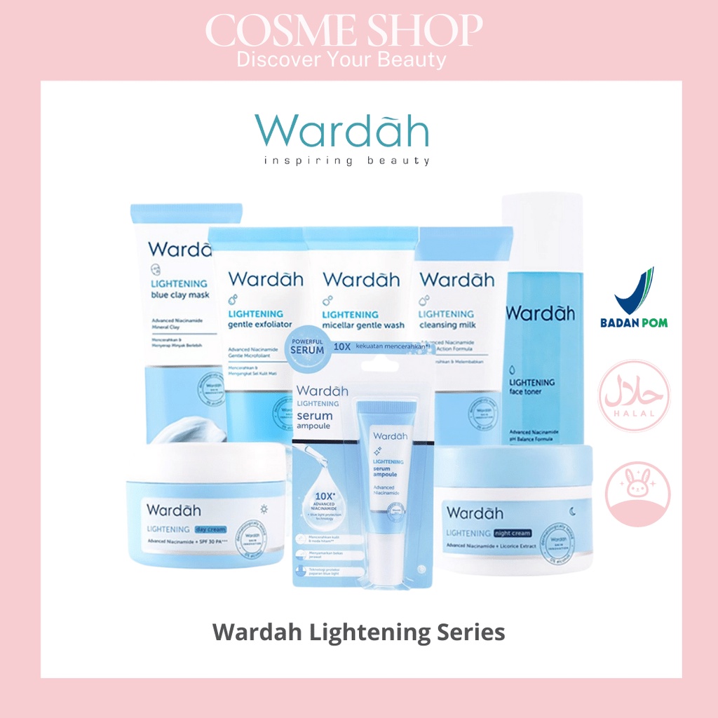 Wardah Lightening Series/Wardah Lightening/Serum Wardah Lightening/Serum Wardah/Serum/Wardah