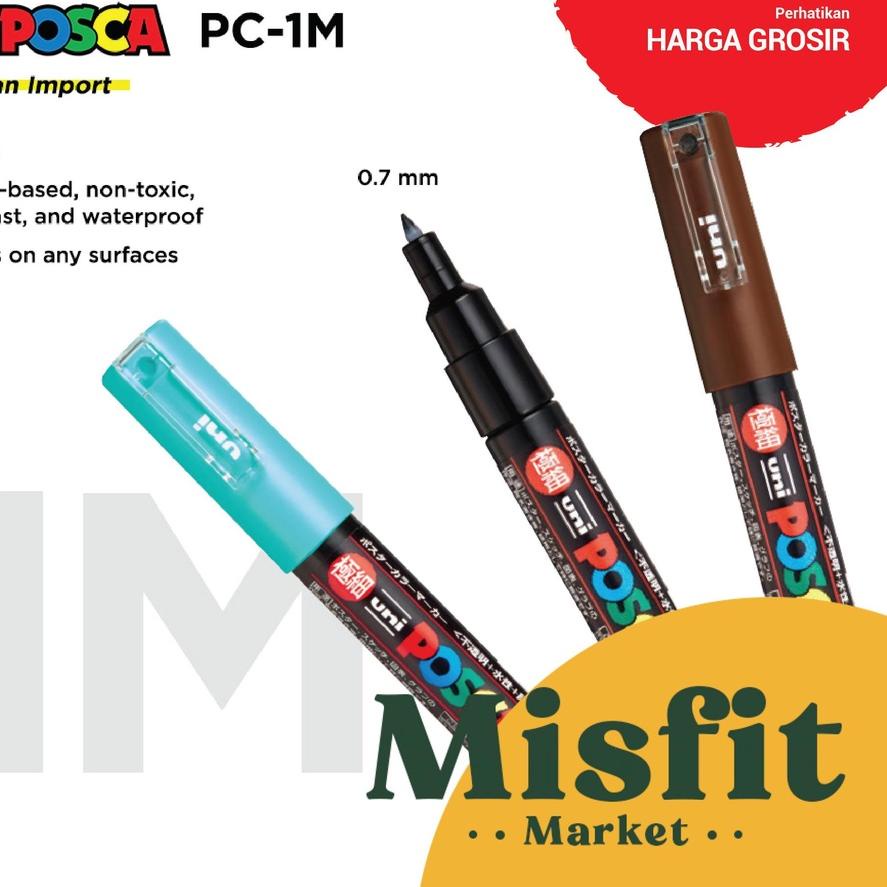 

Model Baru UNI POSCA PC-1M Paint Marker Pen Extra Fine Point PC1M ,,
