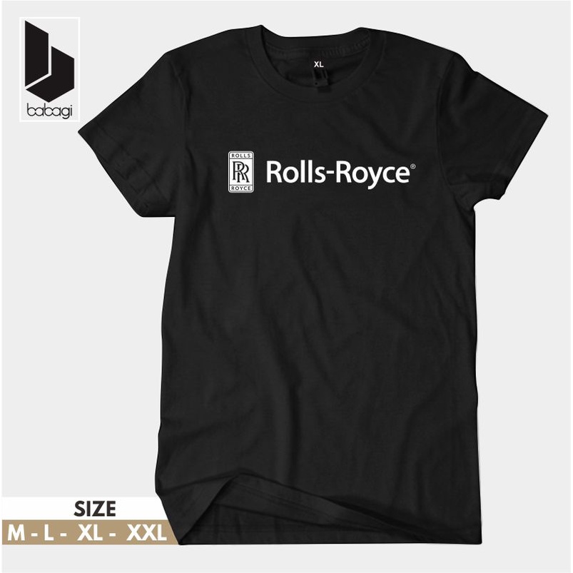 Kaos Rolls Royce Kaos Oblong - Baju Otomotif Raccing - Tshirt Distro Pria Wanita
