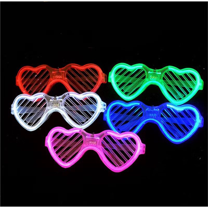 03-LED Kacamata Nyala Malam Colorful Eyeglass Beauty Fashion Perlengkapan Pesta