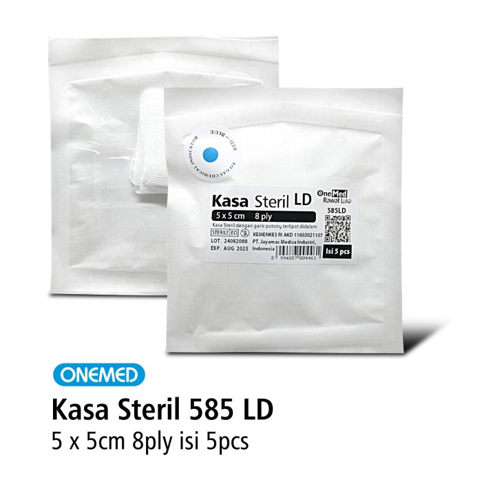 Kasa Steril 585 LD Onemed 5 x 5 Cm 8 Ply Isi 5 Pcs OJ