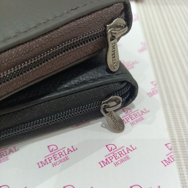 Dompet kulit pria imperial horse full zipper #024