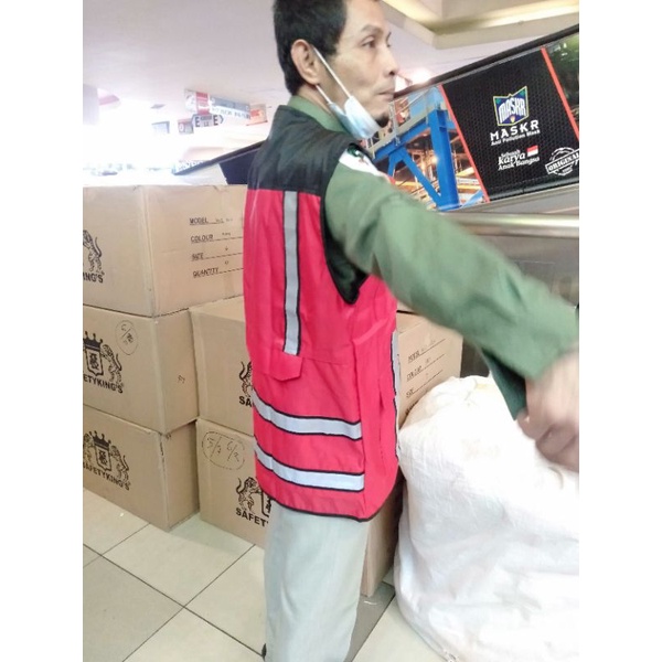 Rompi Taslan / Rompi Safety Taslan Termurah