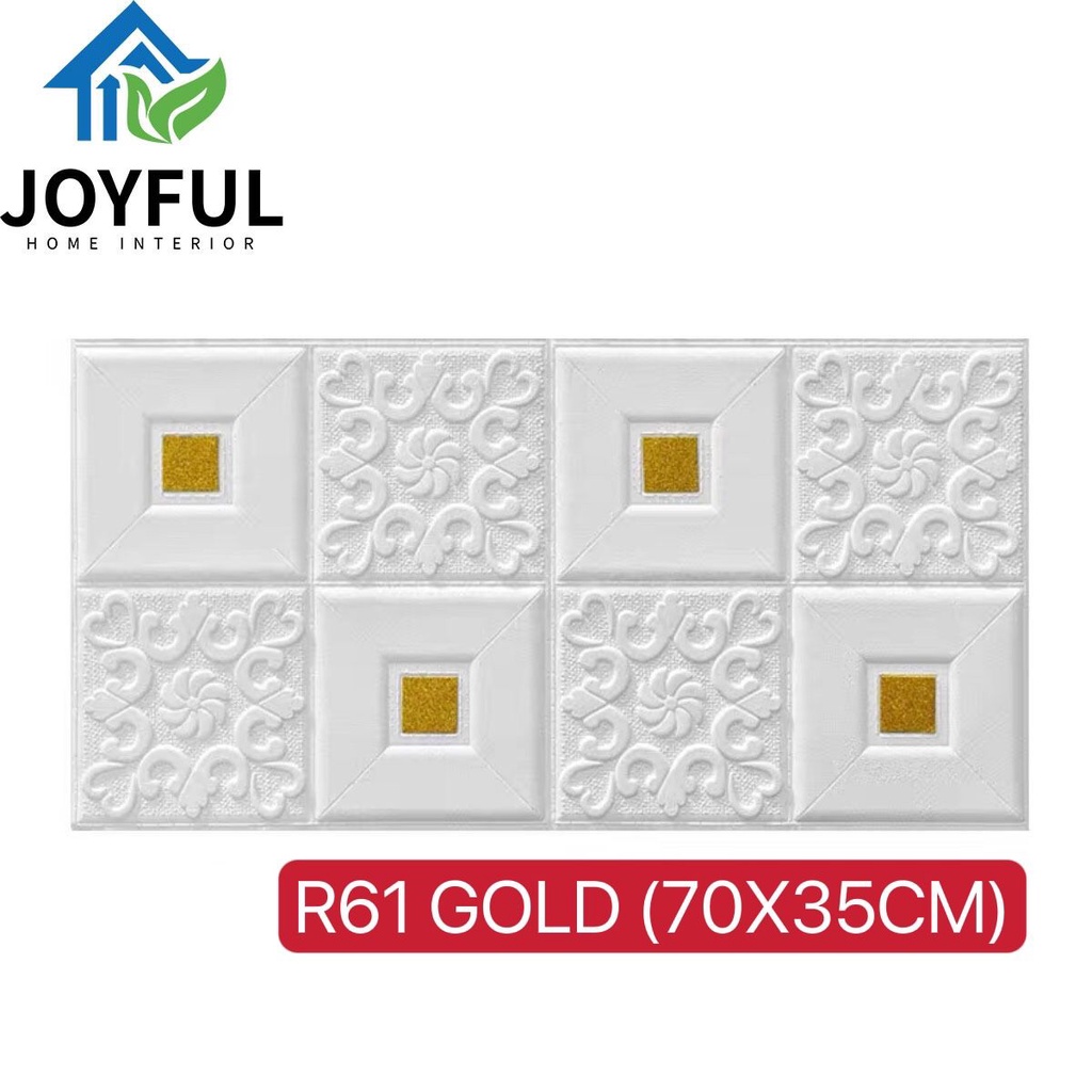 Wallpaper 3D FOAM Wallfoam 70X35CM • 16 LEMBAR • High Quality