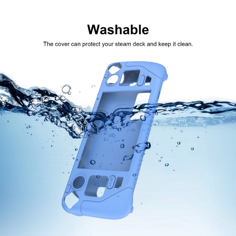 Zzz Casing Pelindung Untuk Steam Deck Protector-Silicone Cover Shock-Absorption Nonslip