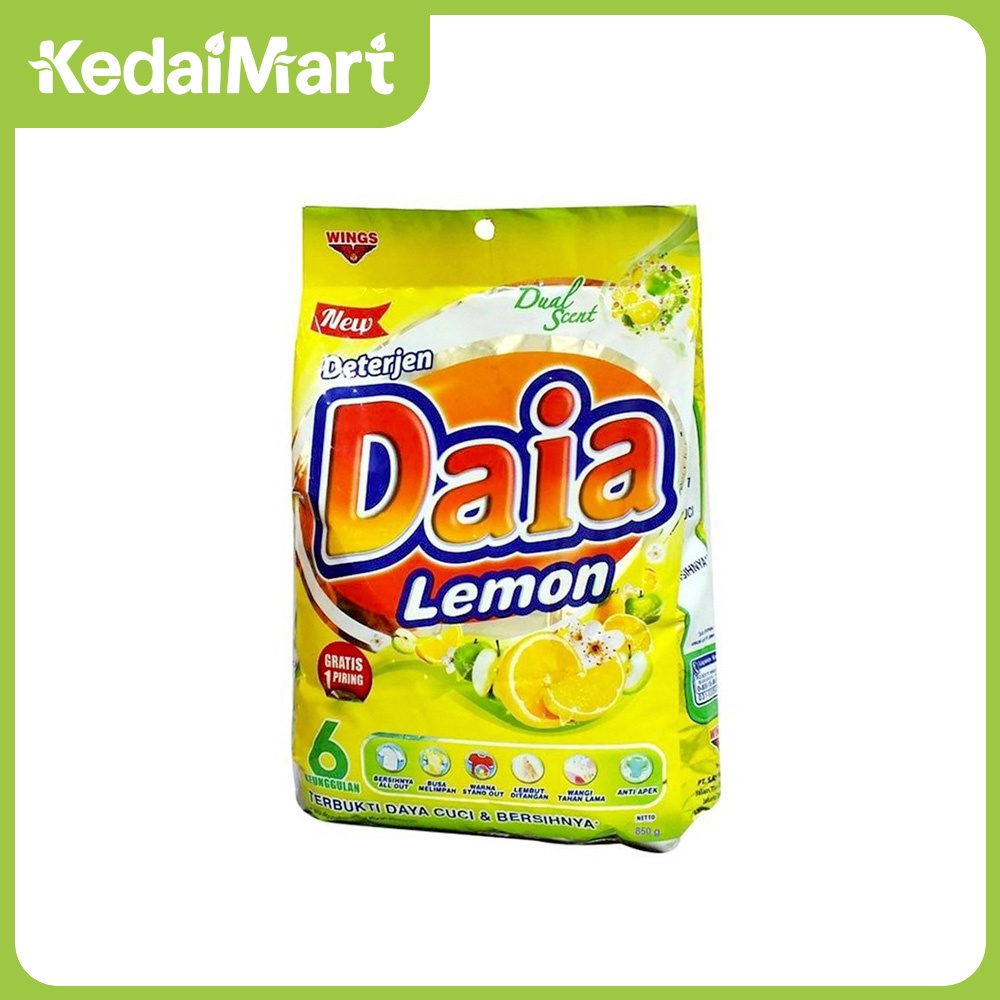 Daia Deterjen Lemon 850 Gram