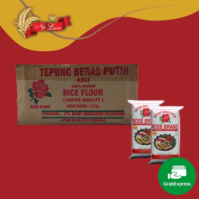 

ROSE BRAND Tepung Beras Putih 20 x 500 gram