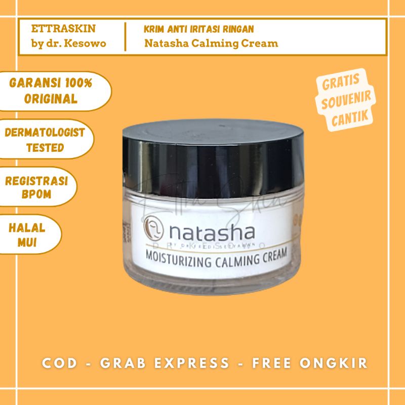 Natasha Skincare - Moisturizing Calming Cream / Krim Pagi Siang - Ettra Skin by dr Kesowo ( CALMCR )
