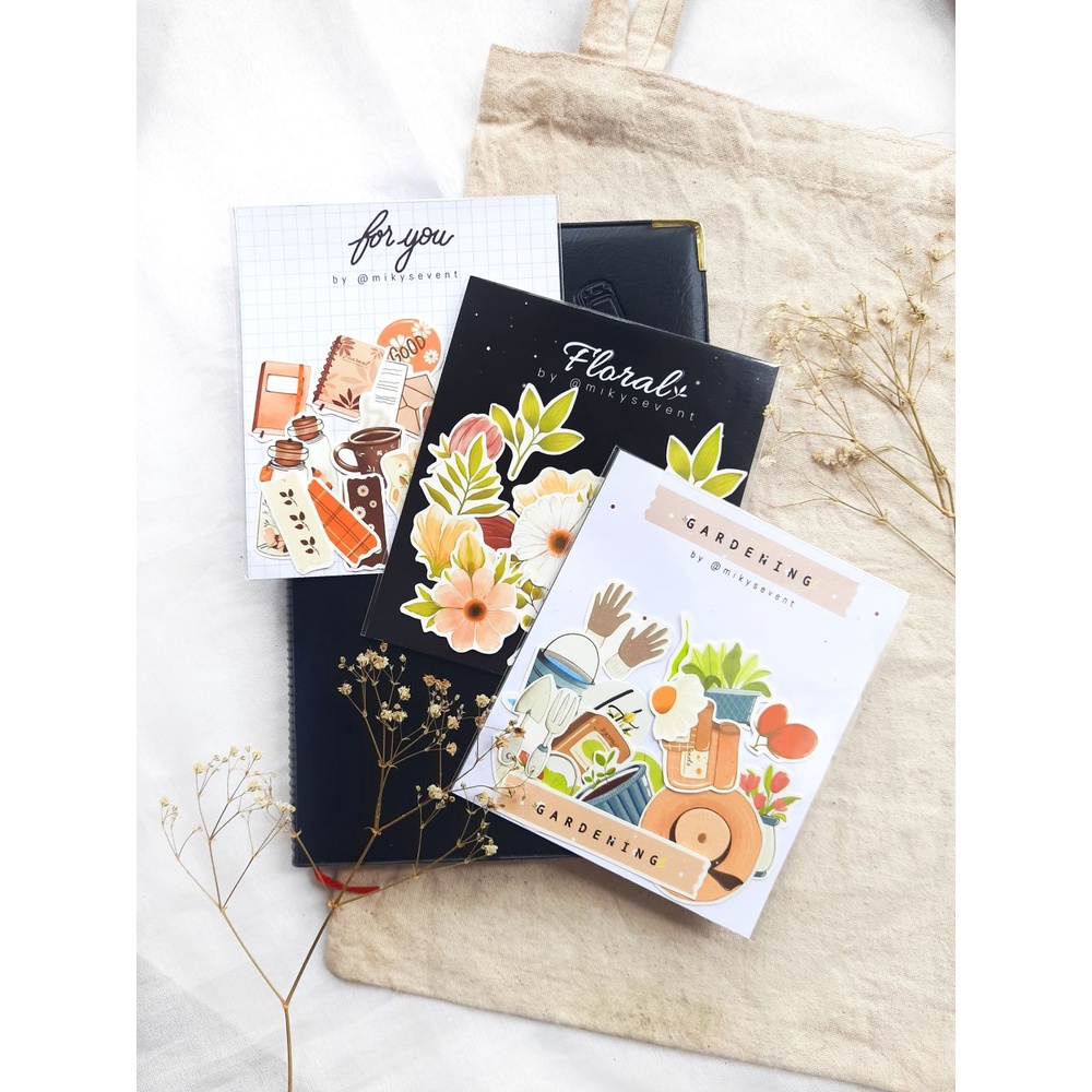 

MIKYSEVENT Illustration Sticker Pack / Stiker Die Cut Ilustrasi