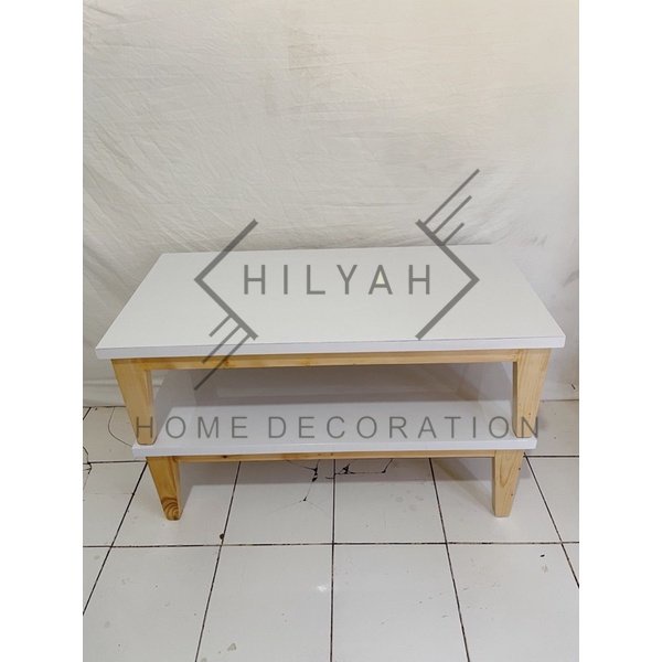 Meja Lesehan HPL PLT 100X50X30 Meja Belajar Lesehan, Meja Makan Lesehan, Meja Rias Lesehan, Meja Kom