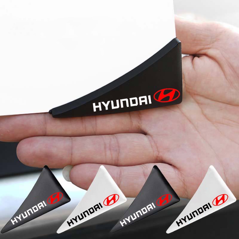 Pinggiran Pintu Mobil Anti Gores Tabrak (Penebalan) Stiker Perlindungan Sudut Stiker Karet Silicon Untuk Hyundai i10 Kona Getz Aksen Elantra Tucson I30 Santafe Creta ix35 I20 I40